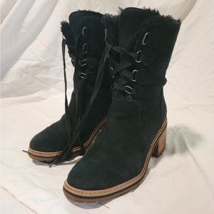 BLACK SIENNA HIGH WATERPROOF MID BOOTS TIMBERLAND